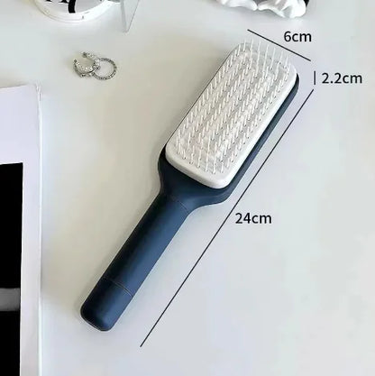 4-in-1 Self-Cleaning Hair Brush
