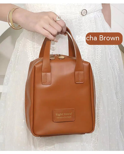 Shell Shape PU Leather Makeup Bag